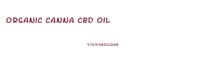 Organic Canna Cbd Oil