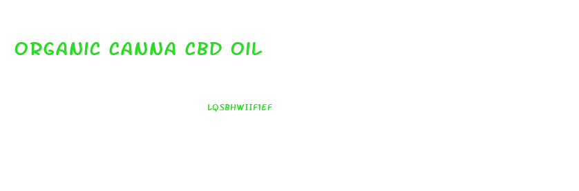 Organic Canna Cbd Oil