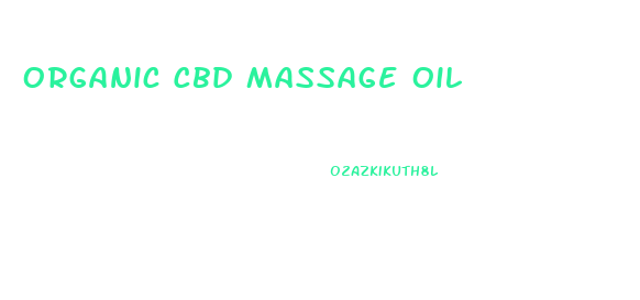 Organic Cbd Massage Oil
