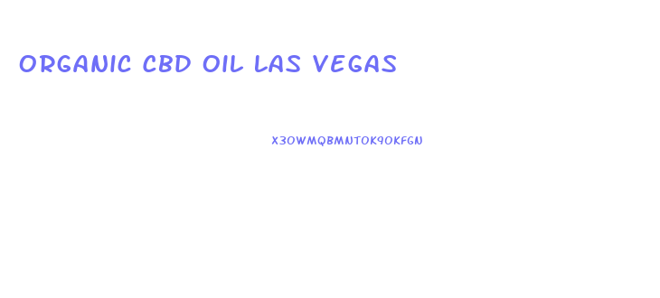 Organic Cbd Oil Las Vegas