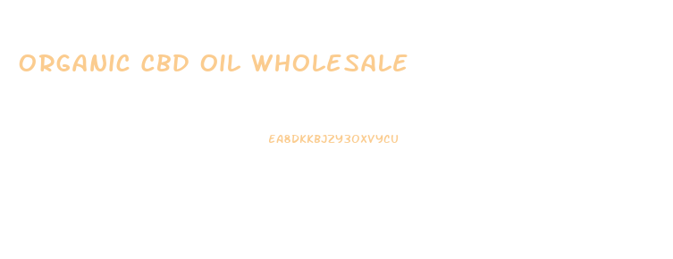 Organic Cbd Oil Wholesale