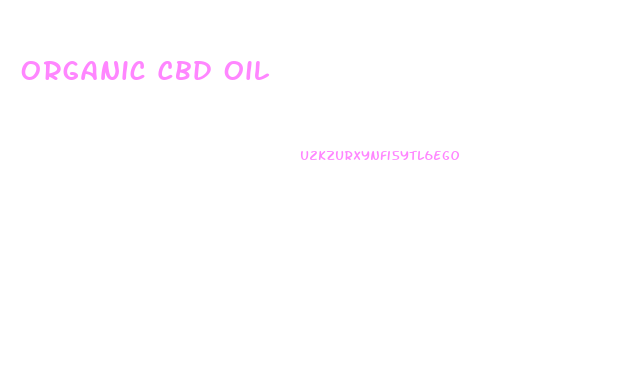 Organic Cbd Oil