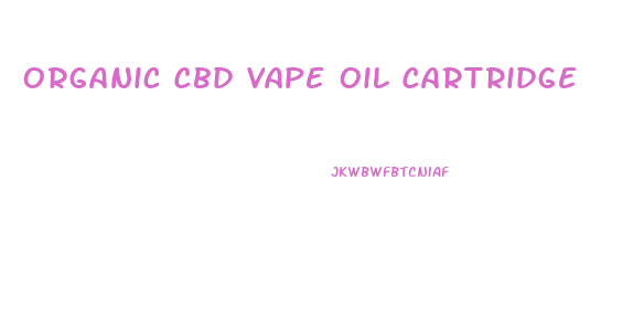 Organic Cbd Vape Oil Cartridge