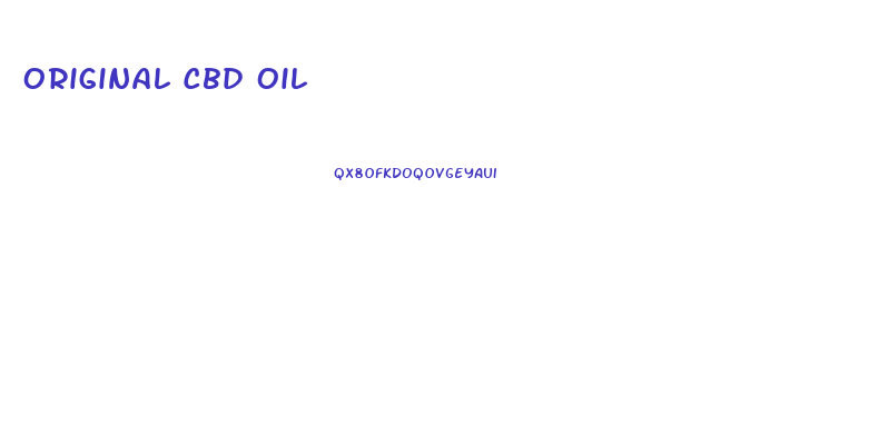 Original Cbd Oil