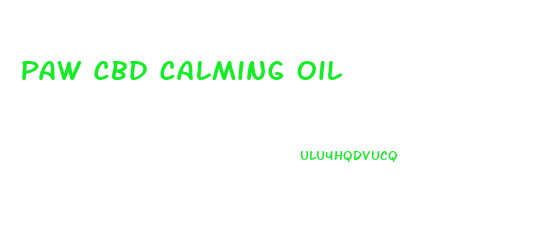 Paw Cbd Calming Oil