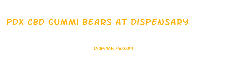 Pdx Cbd Gummi Bears At Dispensary