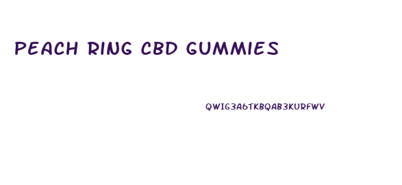 Peach Ring Cbd Gummies