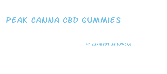 Peak Canna Cbd Gummies