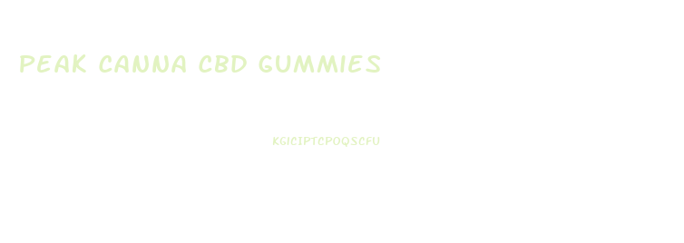 Peak Canna Cbd Gummies