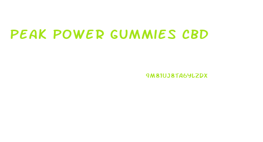 Peak Power Gummies Cbd