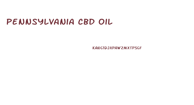 Pennsylvania Cbd Oil