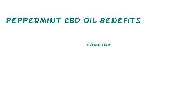 Peppermint Cbd Oil Benefits