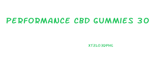 Performance Cbd Gummies 300 Mg