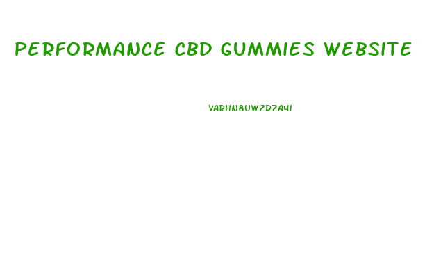 Performance Cbd Gummies Website