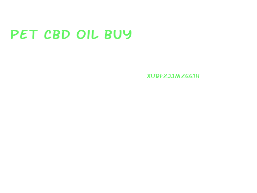 Pet Cbd Oil Buy