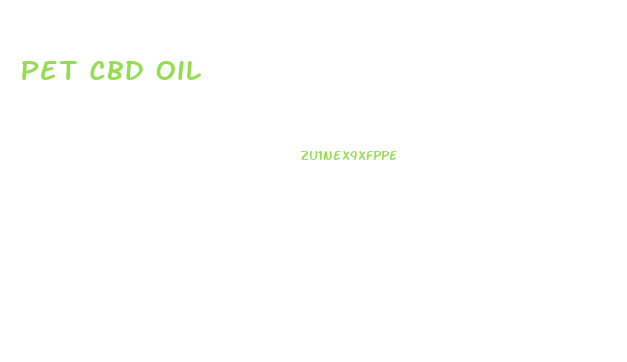 Pet Cbd Oil