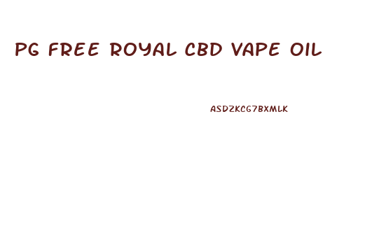 Pg Free Royal Cbd Vape Oil