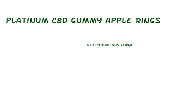 Platinum Cbd Gummy Apple Rings