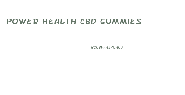 Power Health Cbd Gummies