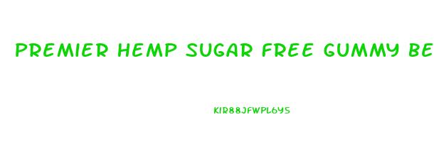 Premier Hemp Sugar Free Gummy Bears With Cbd