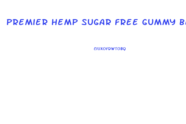 Premier Hemp Sugar Free Gummy Bears With Cbd