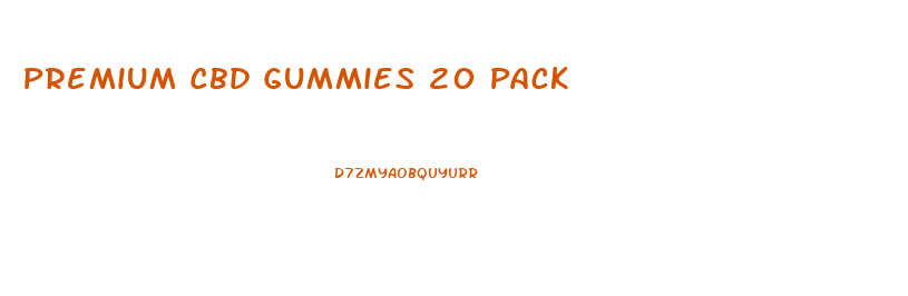 Premium Cbd Gummies 20 Pack