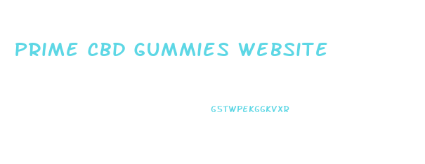 Prime Cbd Gummies Website