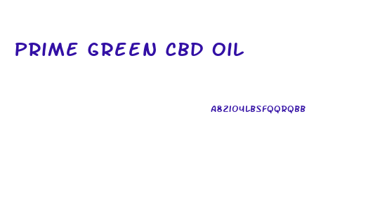 Prime Green Cbd Oil