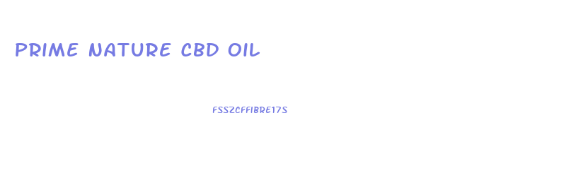 Prime Nature Cbd Oil