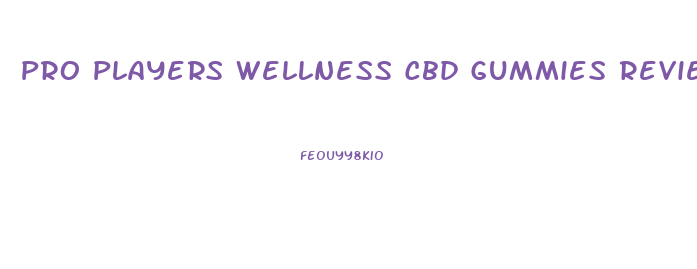 Pro Players Wellness Cbd Gummies Reviews