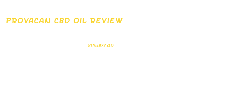 Provacan Cbd Oil Review