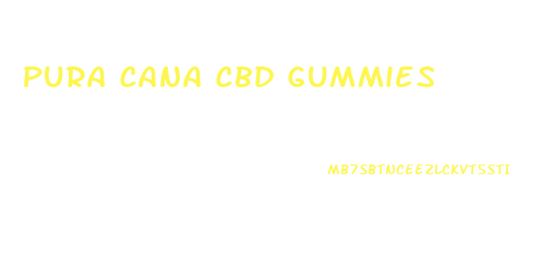 Pura Cana Cbd Gummies