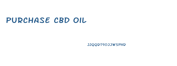 Purchase Cbd Oil