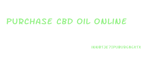 Purchase Cbd Oil Online