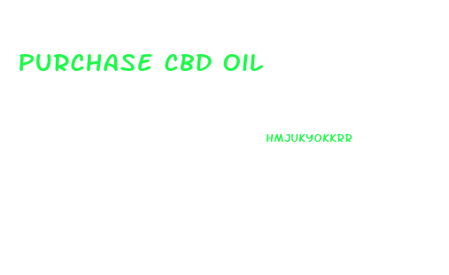 Purchase Cbd Oil