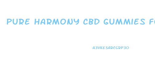 Pure Harmony Cbd Gummies For Diabetes