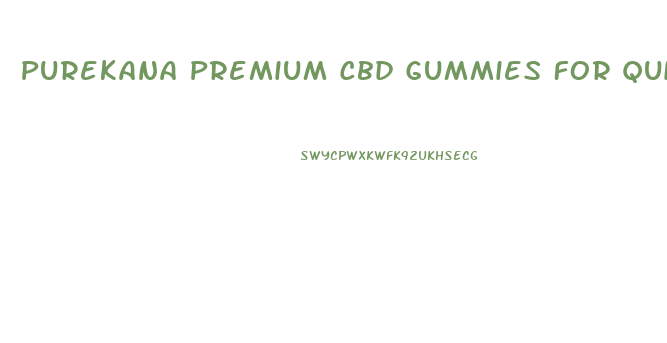 Purekana Premium Cbd Gummies For Quitting Smoking