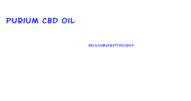 Purium Cbd Oil