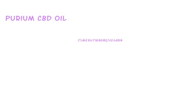 Purium Cbd Oil