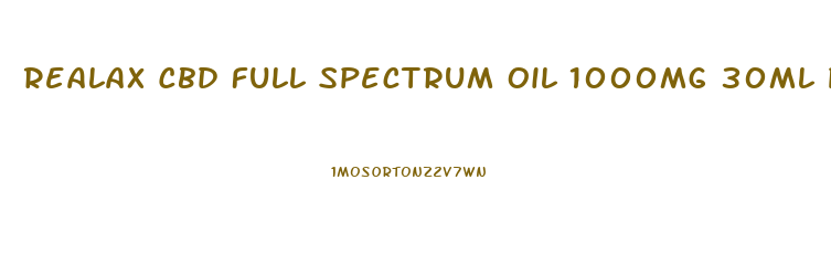 Realax Cbd Full Spectrum Oil 1000mg 30ml Peppermint