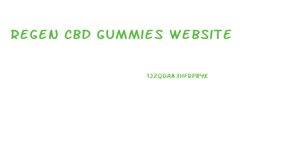 Regen Cbd Gummies Website