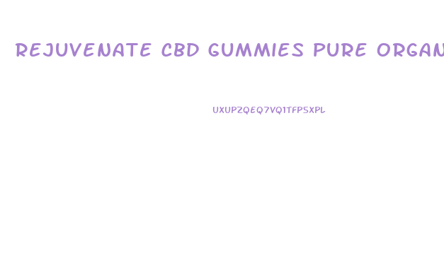 Rejuvenate Cbd Gummies Pure Organic Hemp Extract 300mg