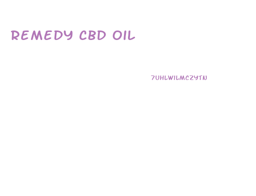 Remedy Cbd Oil