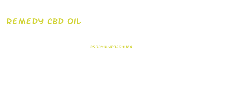 Remedy Cbd Oil