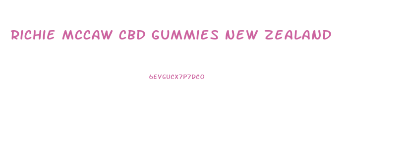 Richie Mccaw Cbd Gummies New Zealand