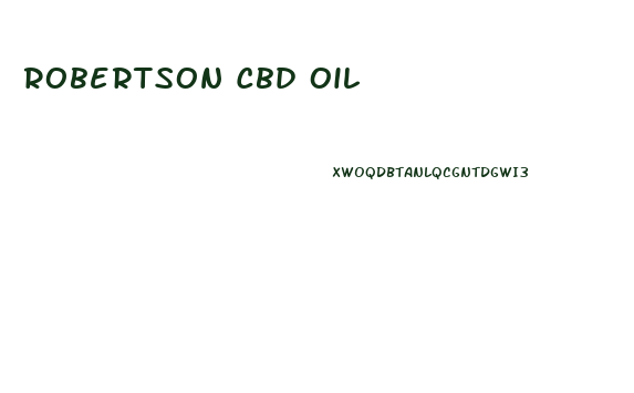 Robertson Cbd Oil