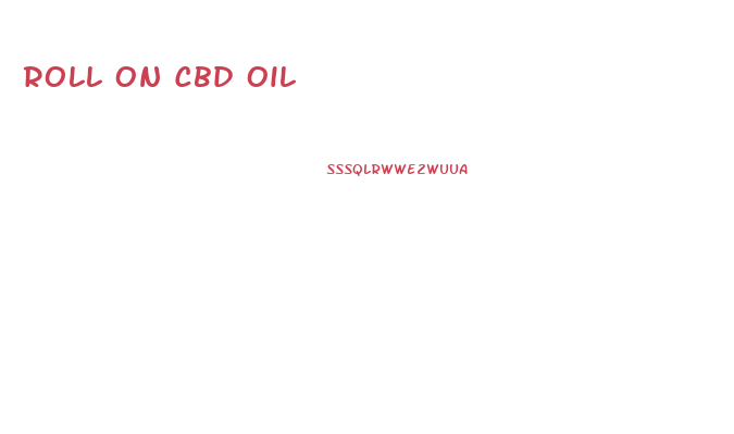 Roll On Cbd Oil