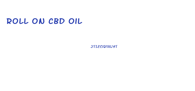 Roll On Cbd Oil