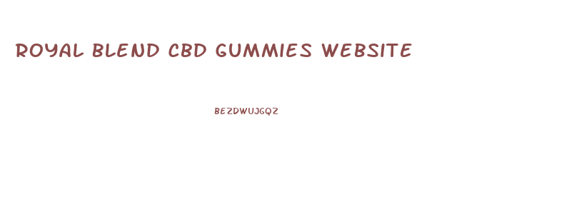 Royal Blend Cbd Gummies Website