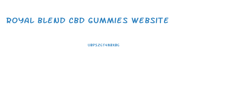 Royal Blend Cbd Gummies Website